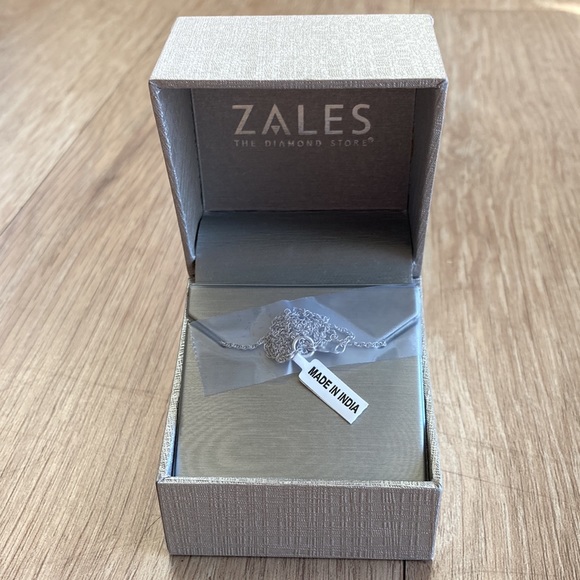 Zales Diamond Accent Heart Pendant Necklace in Sterling Silver - Picture 5 of 5